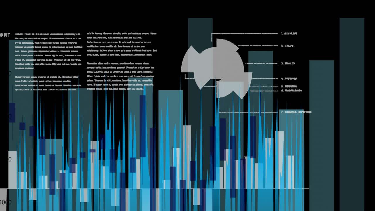 Animation of statistics and data processing