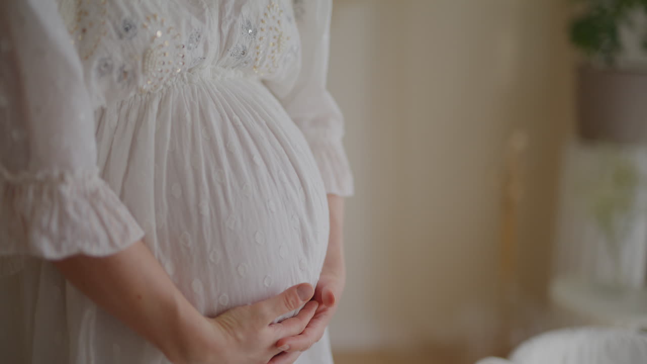 Smiling Young Expectant Mother Portrait