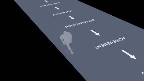 animación de un hombre de negocios corriendo