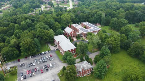 Drone-shot-of-Southern-Indiana-Mt-St-Francis