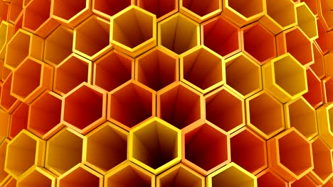 el fondo de los hexágonos