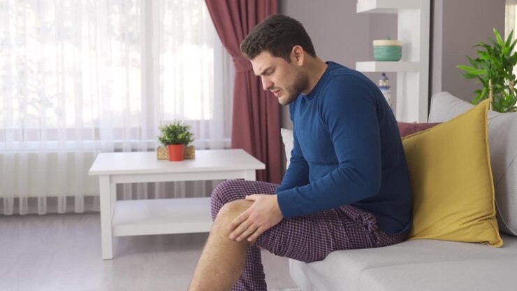 The man with a crippled leg.