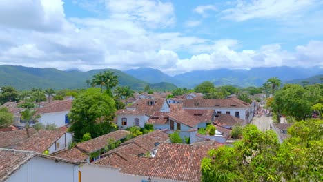 paraty, rio de janeiro, rj, brazil, river, crane, drone footage, and mountain brazilian culture, beautiful scene