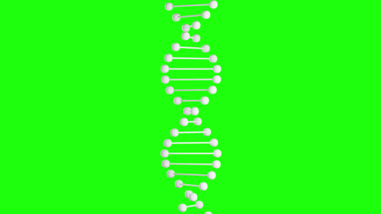 animación 3d del modelo de adn giratorio