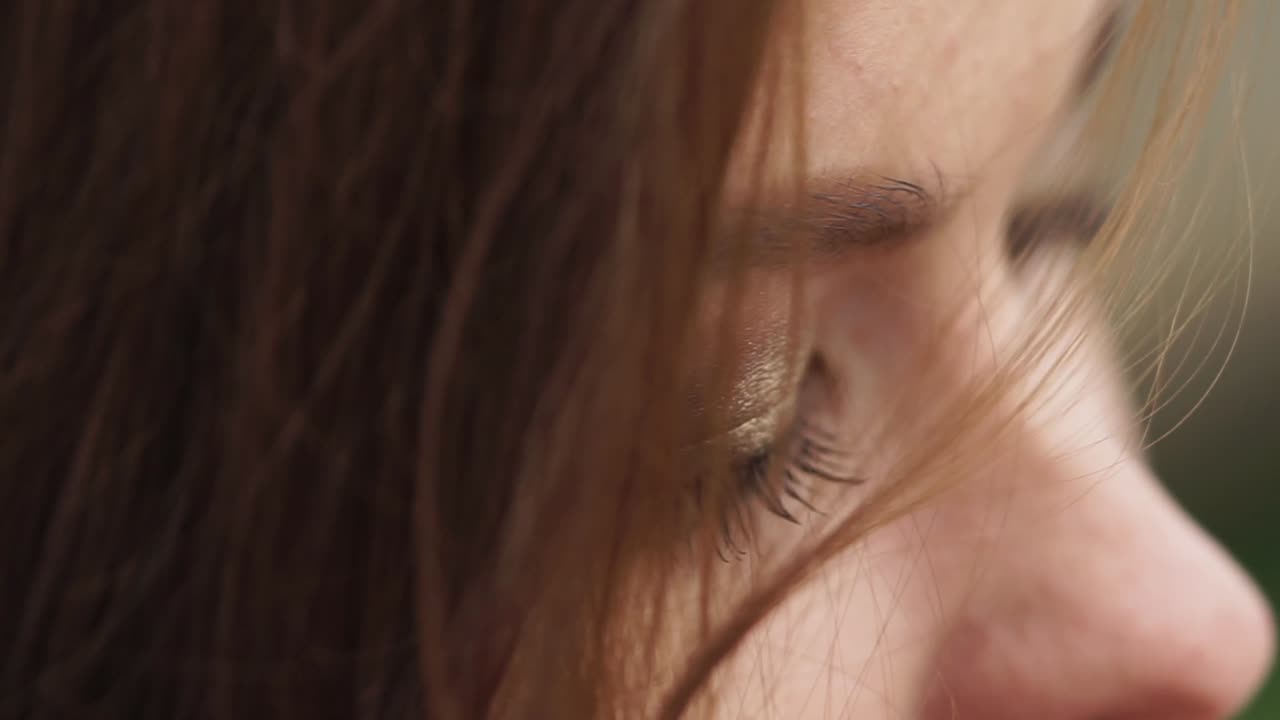 vista del perfil de la mujer