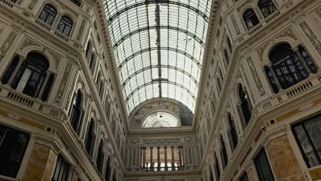 galleria umberto's towering glass canopy, naples