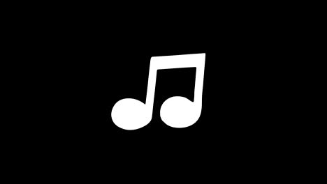 music song chord icon vintage twitched bad signal animation.