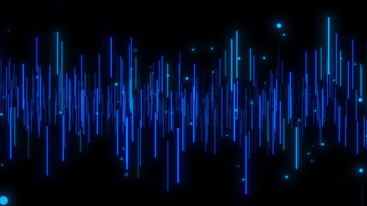 Futuristic digital hitech data flow cyber cyberspace moving particles security database matrix