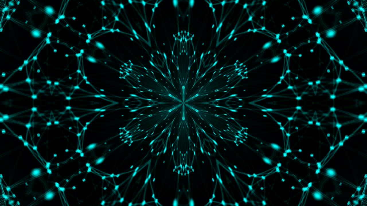 Abstract polygonal space with low polygons. Background with connecting dots and lines. Connection structure. 3d render