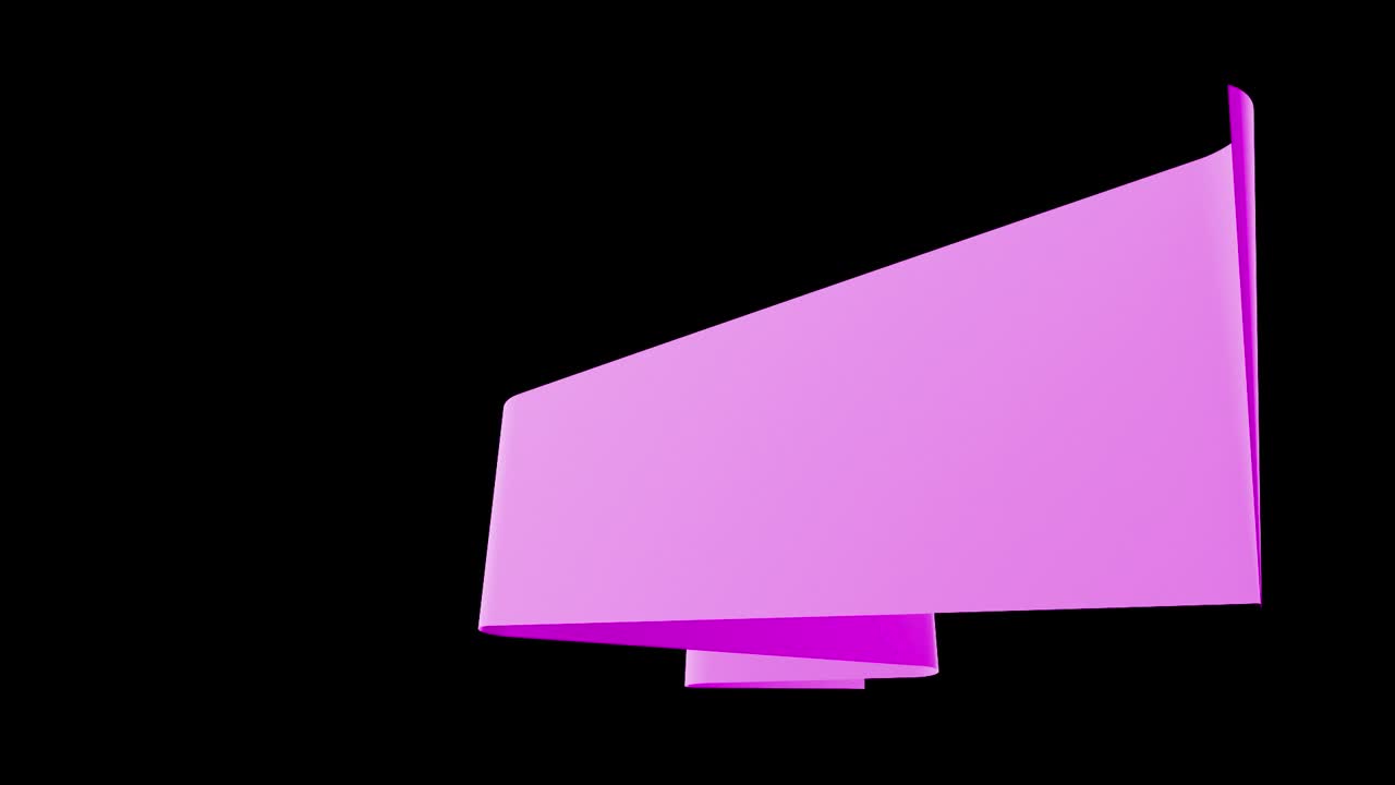 Grafikdesign mit lila Schleifenbanner
