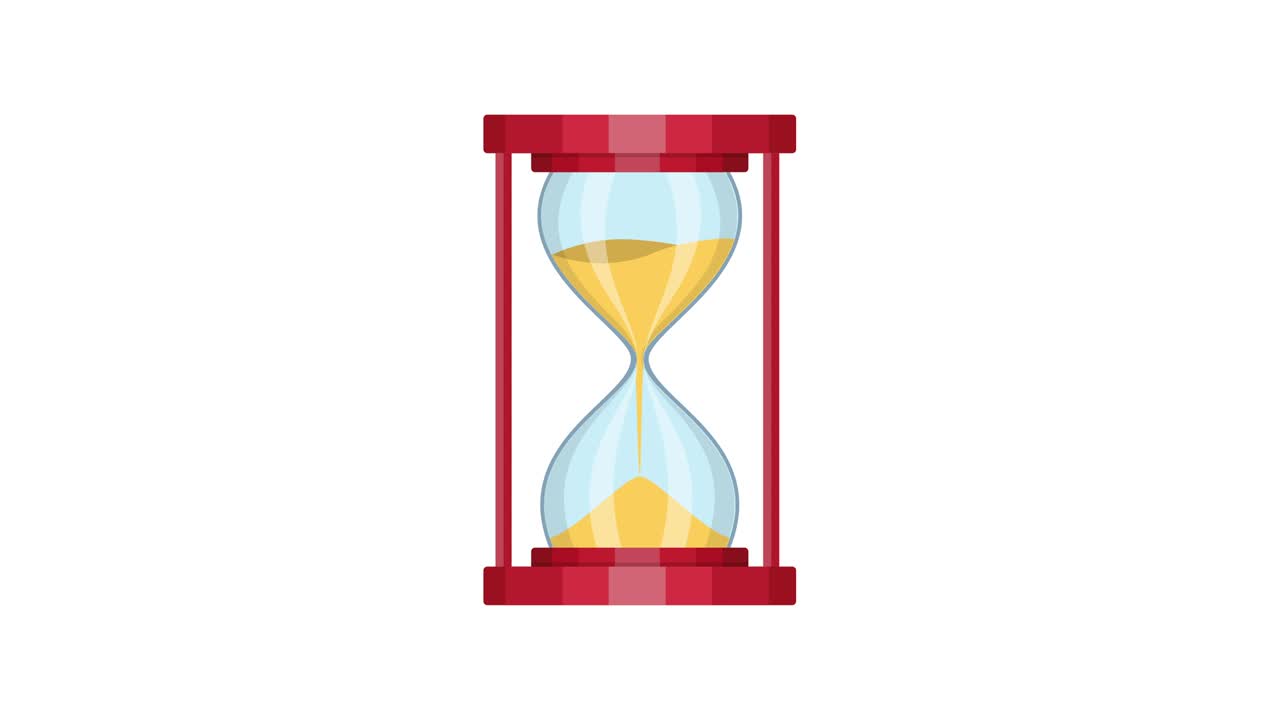 Hourglass video animation