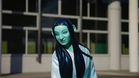 la cara del yuki-onna en fukusaki, hyogo, japón