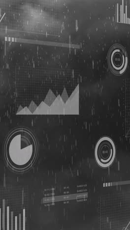 animación del procesamiento de datos a través de nubes