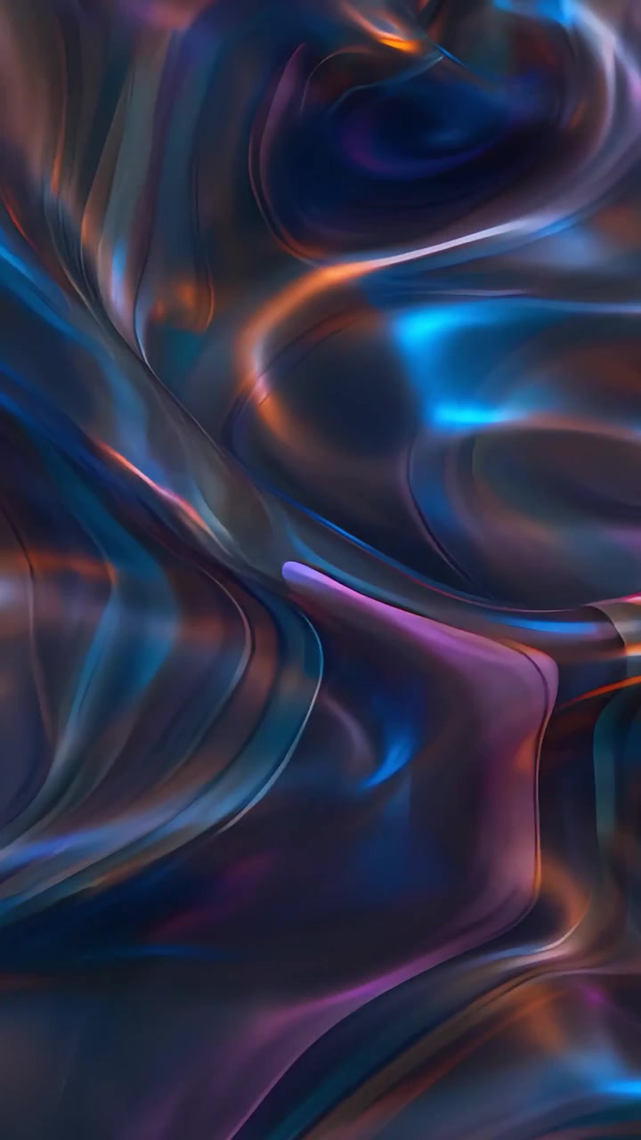 Sfondo di Onde Metalliche Astratte 4K