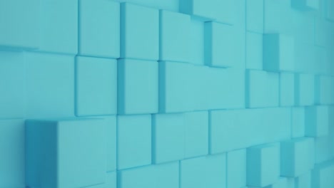 Animation-of-moving-tile-wall-over-blue-background