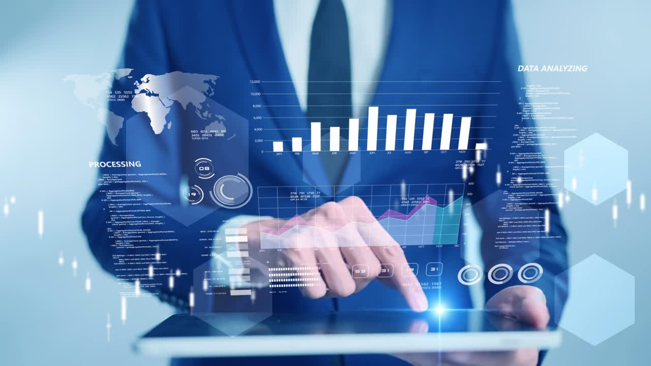 Informe de gráfico de gráfico de PIB de finanzas comerciales globales inversión en el mercado bursátil y análisis de datos de empresarios tecnología de visualización de big data gestión de análisis de clientes comerciales