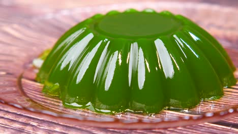 green jelly dessert