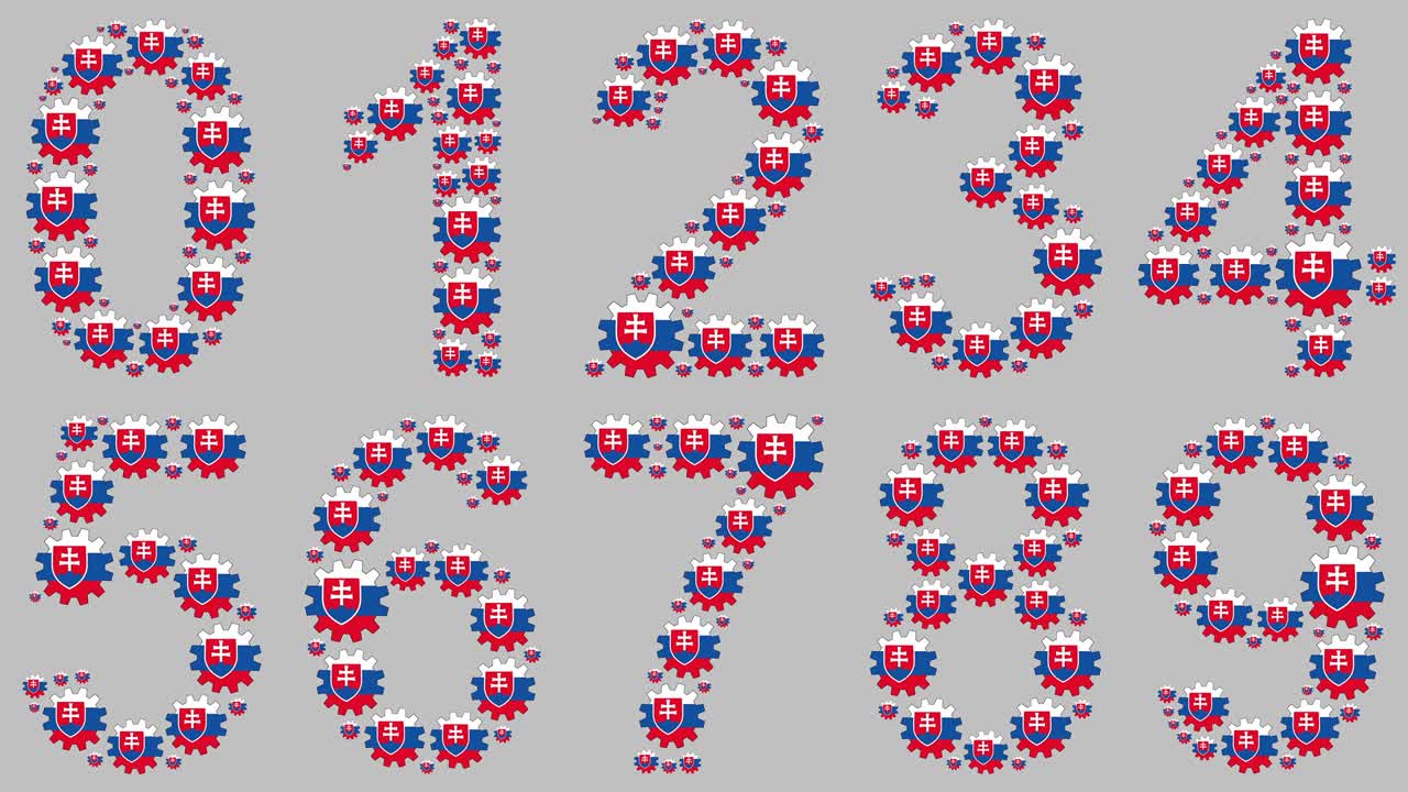 슬로바키아 숫자 세트