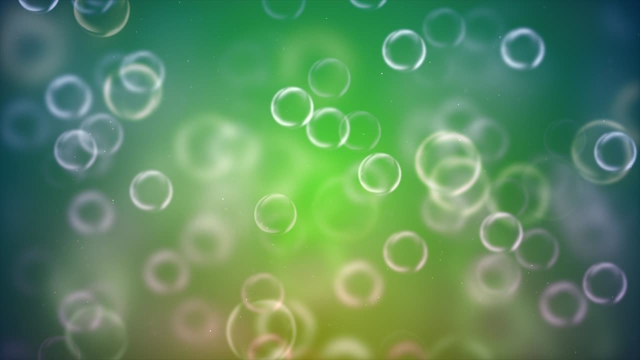 Abstract background of circular pattern in green tones