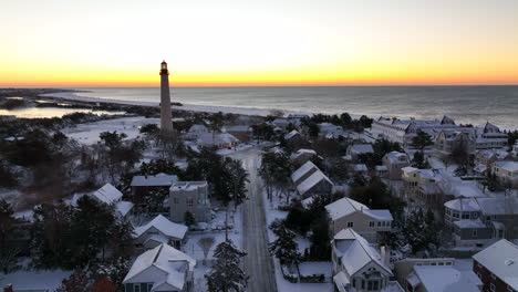 Leuchtturm-Bei-Sonnenuntergang