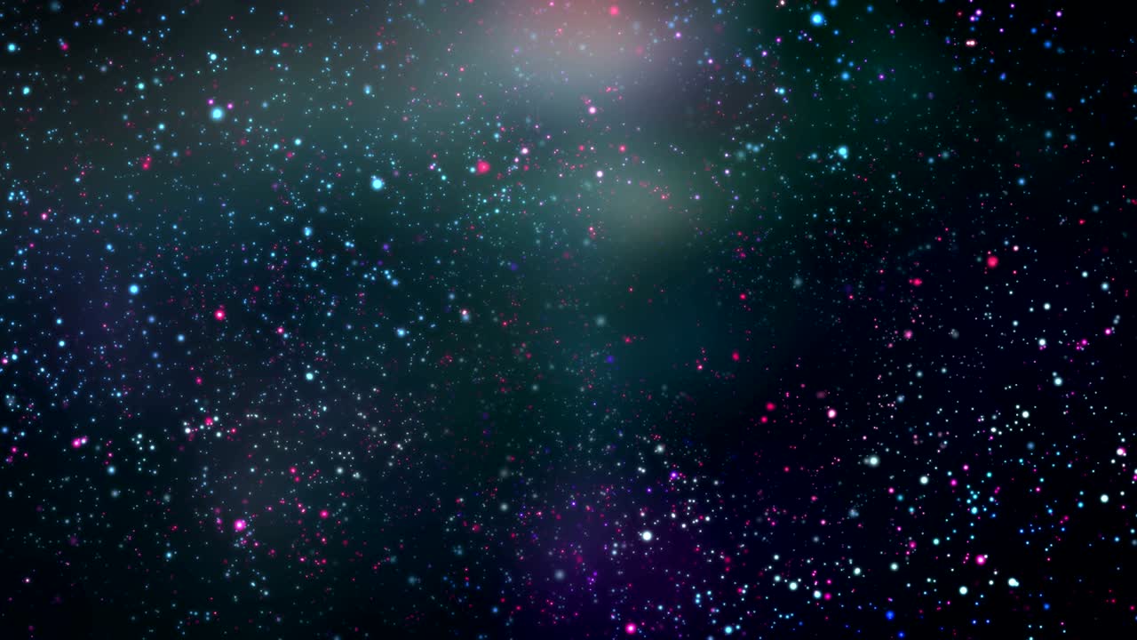 Colorful Glowing Particles Background Loop