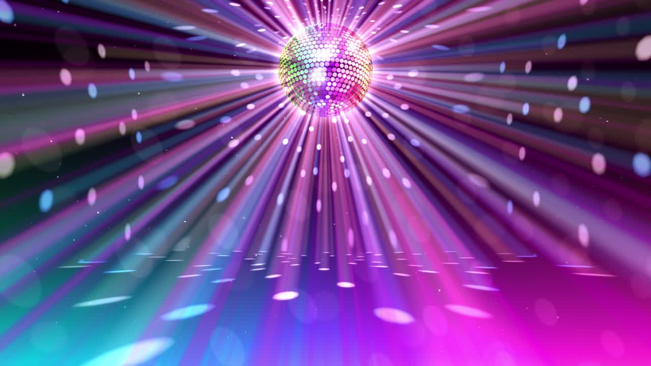 bola de espejo disco luces club de baile fiesta brillo de fondo