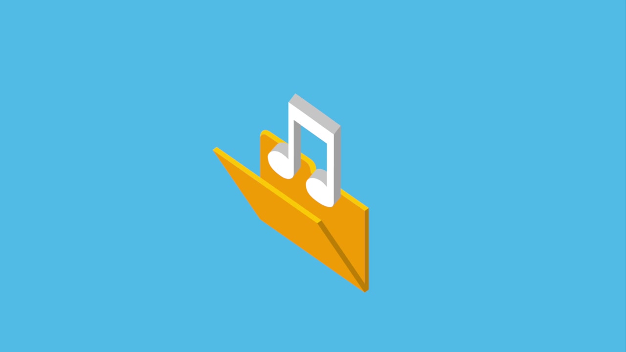 folder file music note archive