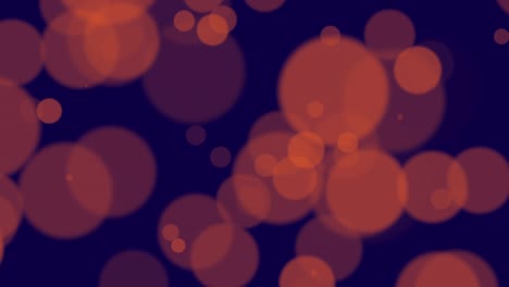 bokeh naranja de mosca con partículas en un fondo brillante