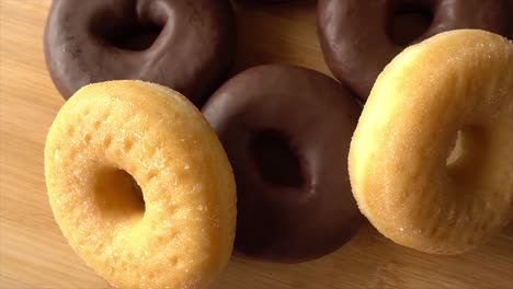 donuts in 4k video as background