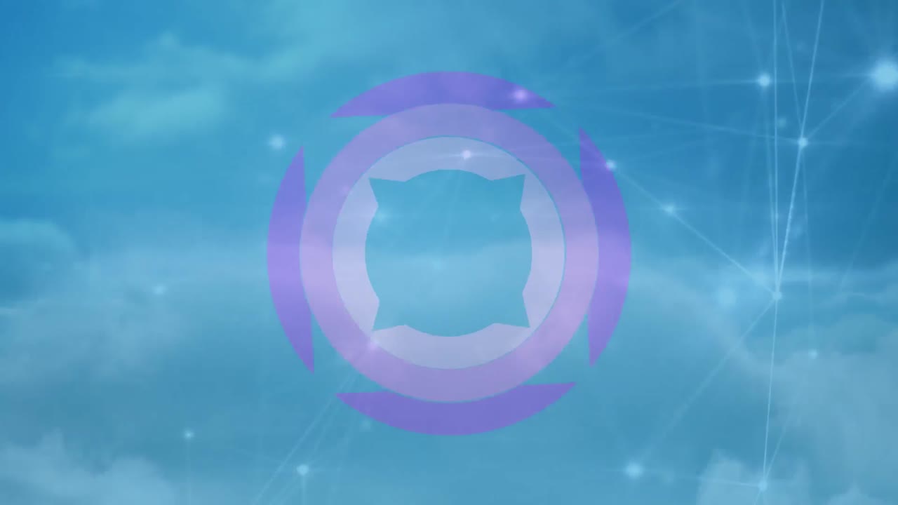 연결 네트워크를 통해 범위 스캐닝의 애니메이션