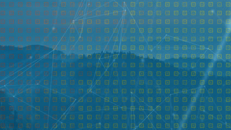 Animation-of-network-of-connections-over-landscape