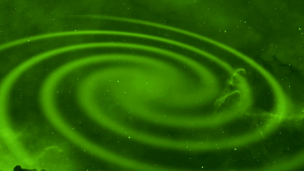 4k verde - animación de fondo de la galaxia
