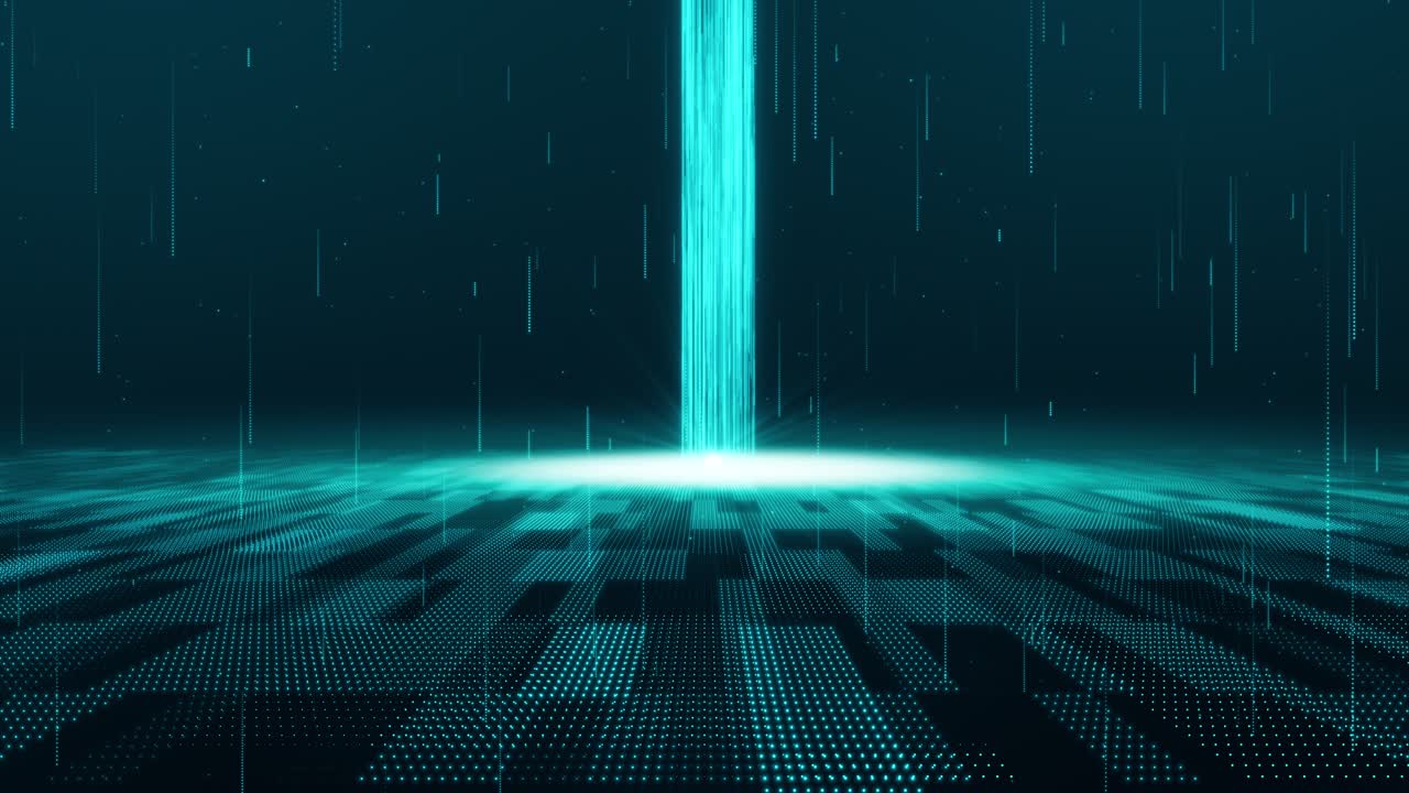 Digital hud grid cyber space data network connections transfer hi speed internet future technology