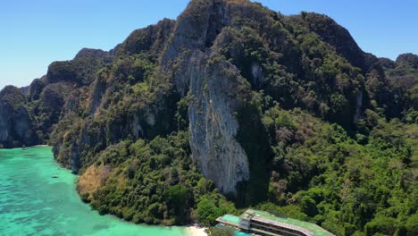 Turquoise-blue-sea-Cliffs-Rocks-island-hill-beach