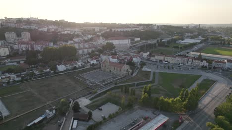 Monasterio-De-Santa-Clara-a-velha,-Coimbra,-Portugal.-Vista-Aérea