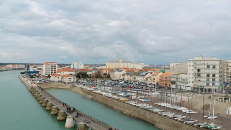 jar sur mer, france  west coast, drone shot