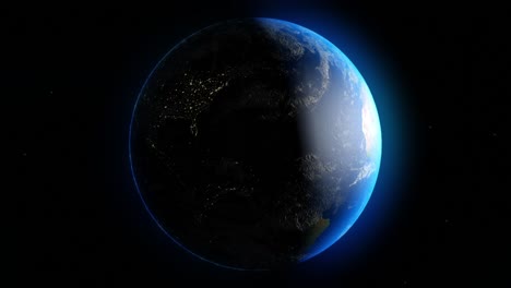 la captivadora animación de la tierra en 4k cg