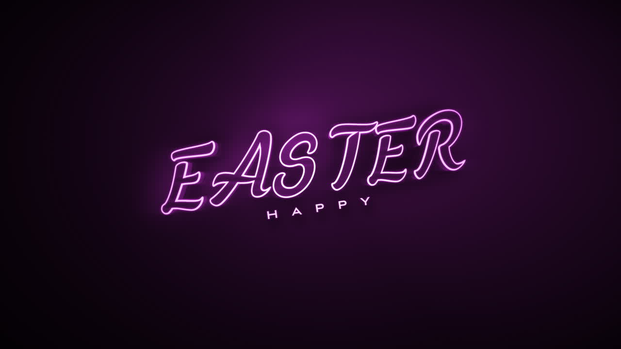 Buona Pasqua monocromatica su gradiente viola