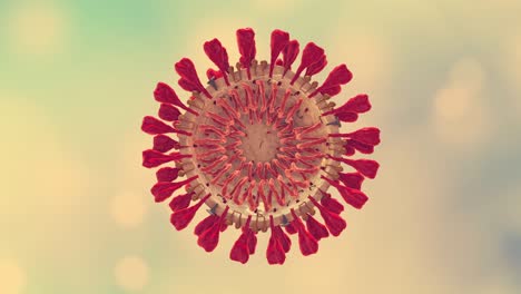 Coronavirus, SARS-CoV-2, 2019 nCoV virus Particles. Virus structure with protein insides membrane