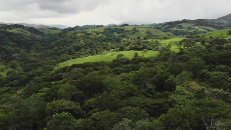 drone reveals costa rica tilaran natural beauty wilderness rain forest of central america tropical landscape