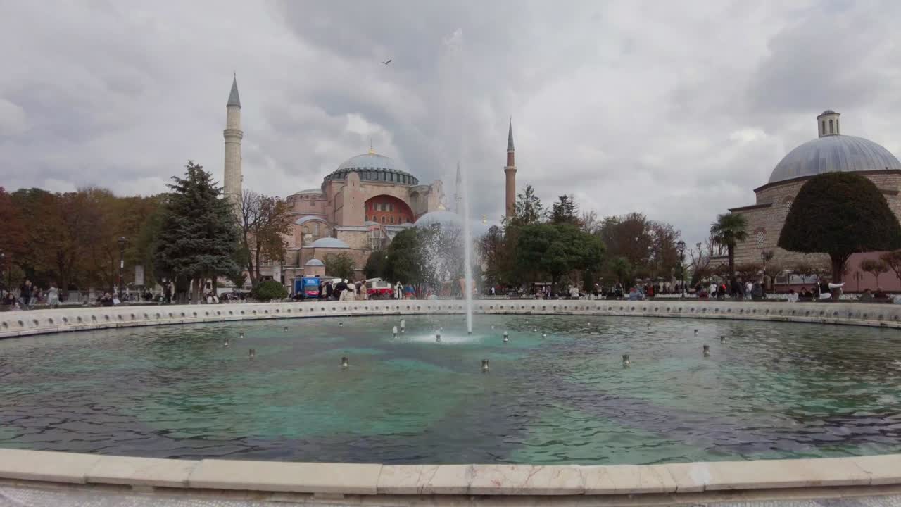estambul hagia sophia en la plaza del sultán ahmet. turquía estambul