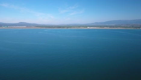 aerial view of drone flying of beautiful sea- 4k resolution