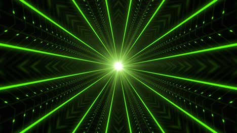 pasillo de tecnología abstracta verde