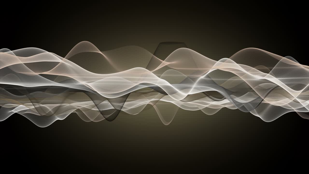 фантастическая анимация с объектом частичной волны в замедленном движении, 4096x2304 петля 4k
