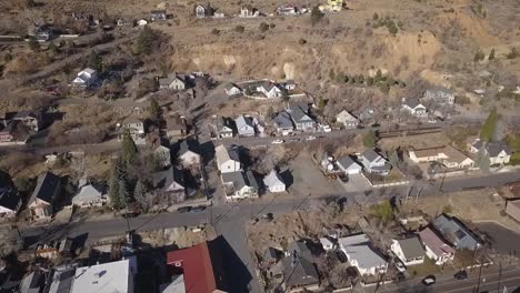 virginia city nevada mining town drone video 2