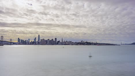 lapso de tiempo: san francisco hermosa puesta de sol por el paisaje urbano
