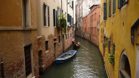 small canal in venice city, italy, europe