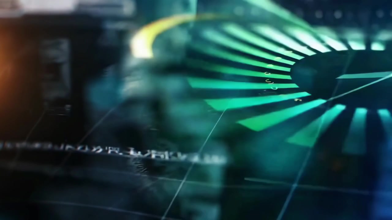 Digital Loading Progress Bar with Abstract Data Flow Animation