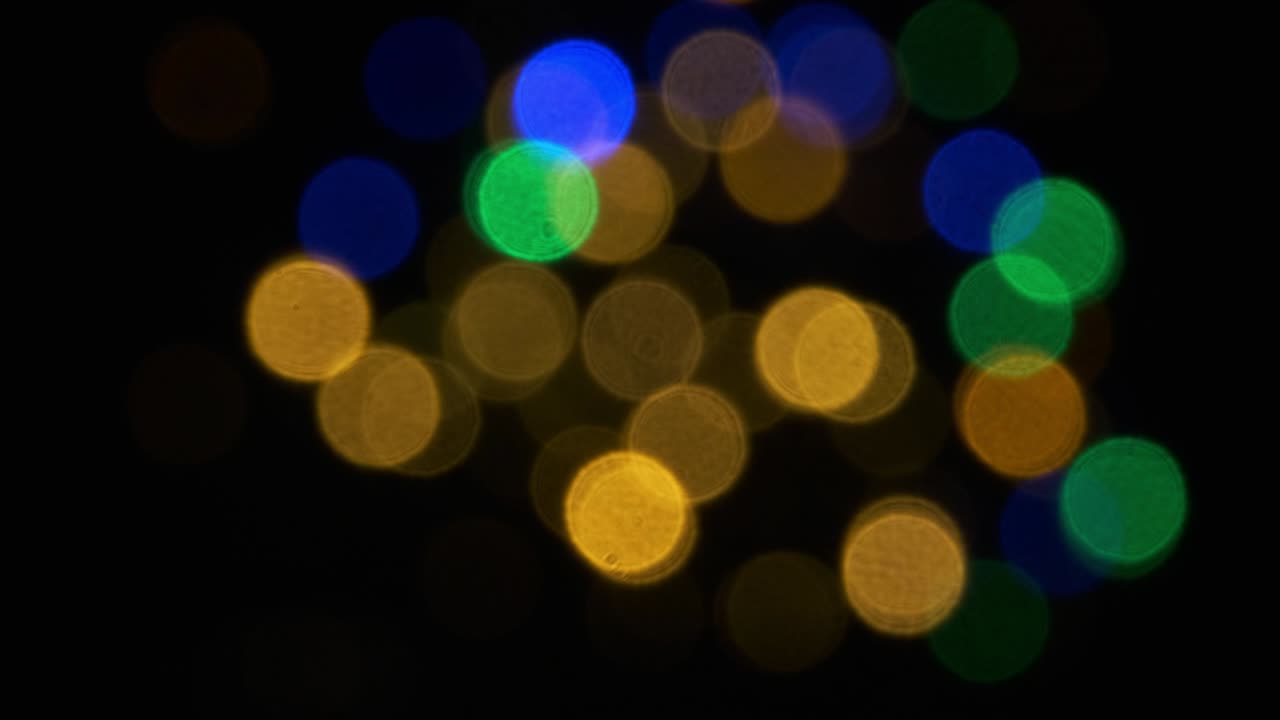 un fondo festivo abstracto de luces borrosas de guirnaldas.