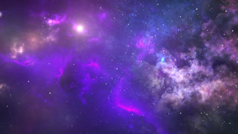 4k a nebulae moving in the darkness in space